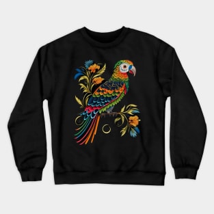 Colorful parrot Crewneck Sweatshirt